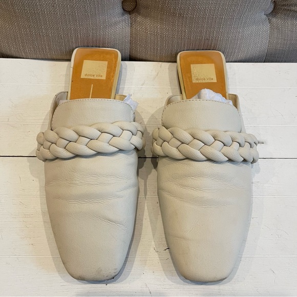 Dolce Vita Mule Women’s 10M Gracen Braided Mule Cream Slip on Shoes - Picture 3 of 9